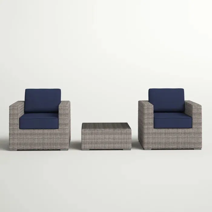 2 Person Seating Set With Cushions by Couch.com