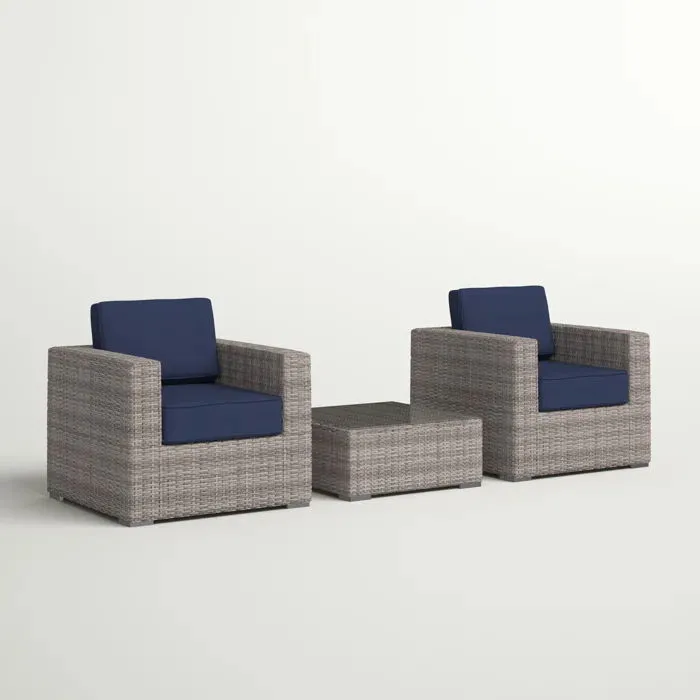 2 Person Seating Set With Cushions by Couch.com