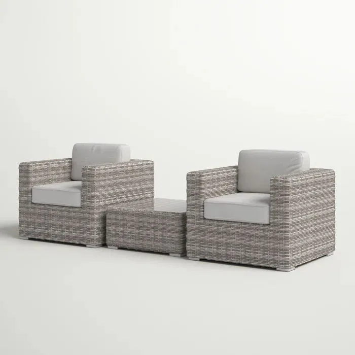 2 Person Seating Set With Cushions by Couch.com