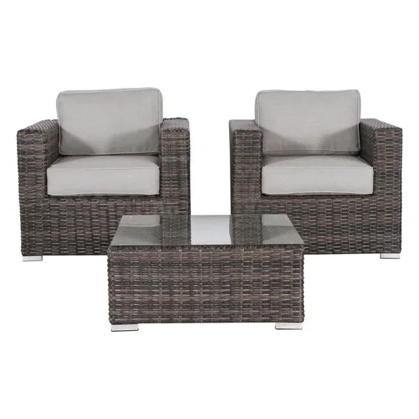 2 Person Seating Set With Cushions by Couch.com
