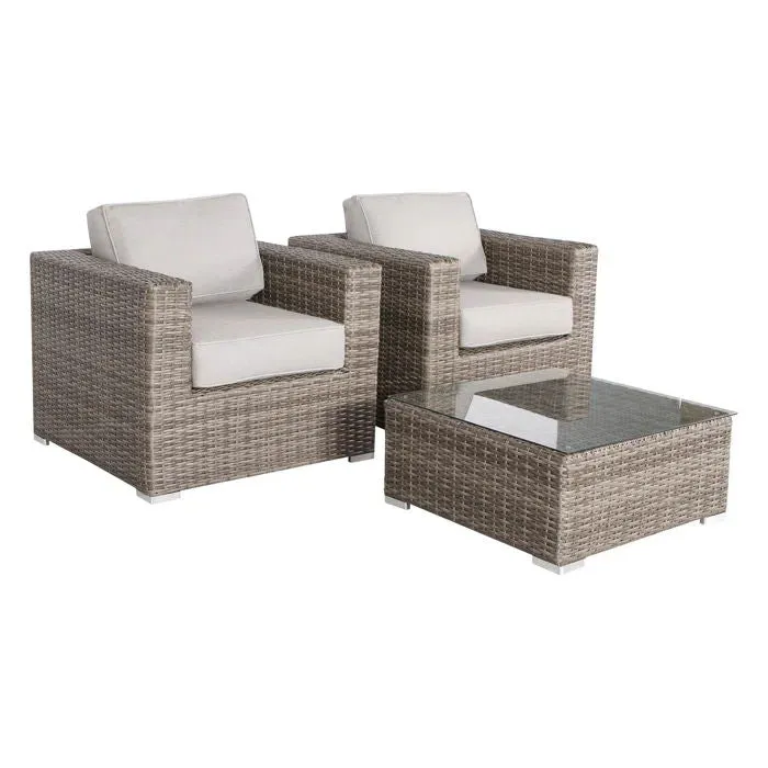 2 Person Seating Set With Cushions by Couch.com