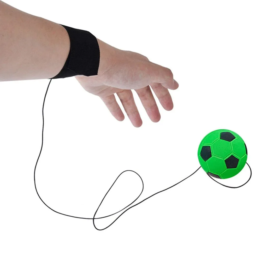 4Pcs Kids Wrist Return Balls Rubber Balls Sport Elastic Wrist Bounces Balls