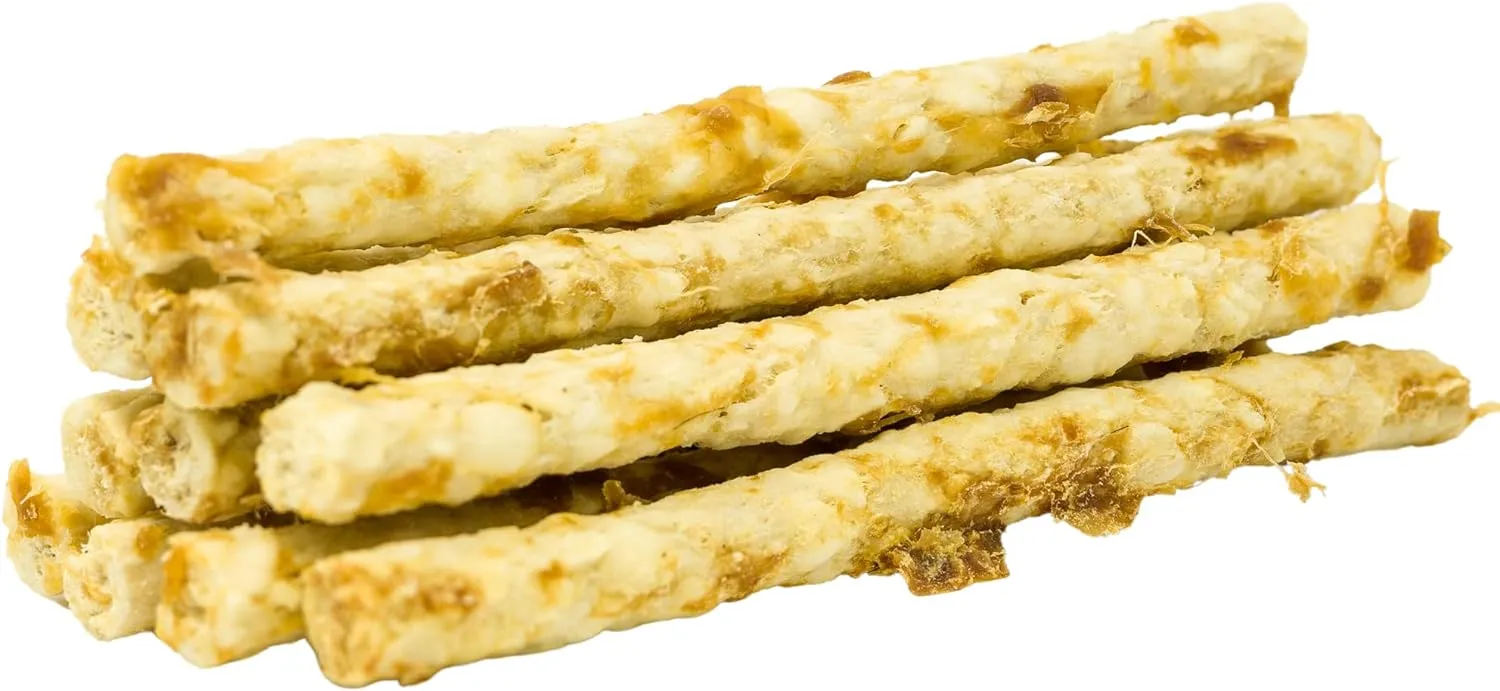 6" Rawhide Alternative Beef or Chicken Flavored Sticks for Small & Medium Dogs