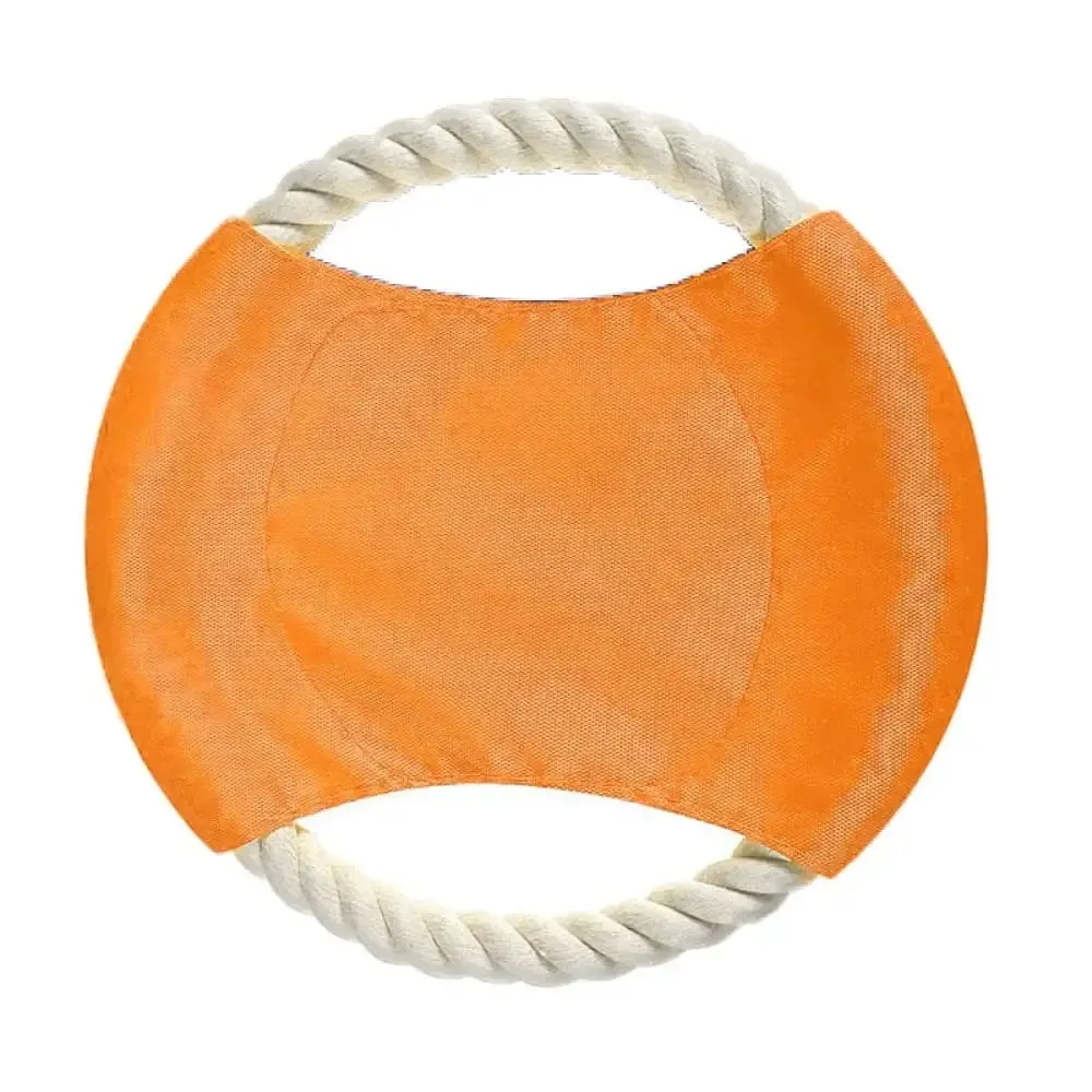 Bite-resistant Durable Cotton Flying Discs Dog Rope Toy for Large Medium Small Pet