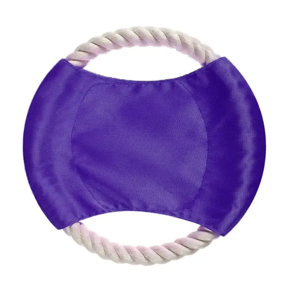 Bite-resistant Durable Cotton Flying Discs Dog Rope Toy for Large Medium Small Pet