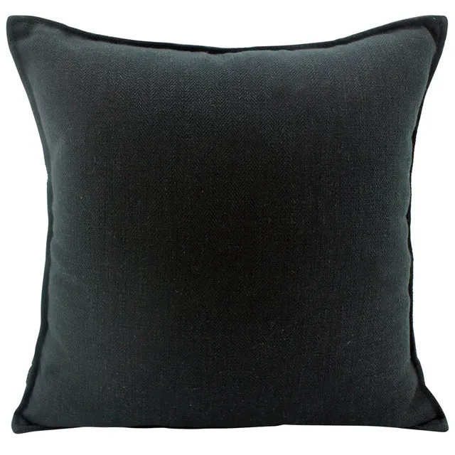 Cushion Black Linen 45 x 45cm