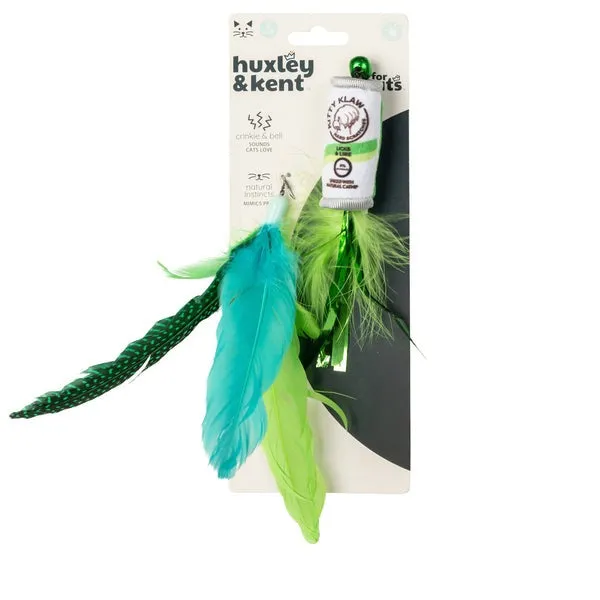 Huxley & Kent Kitty Klaw Lime Teasers 2pk Cat Wand Refill Cat Toy