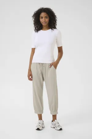 Kaffe Mila Capri Jogger || Feather Grey