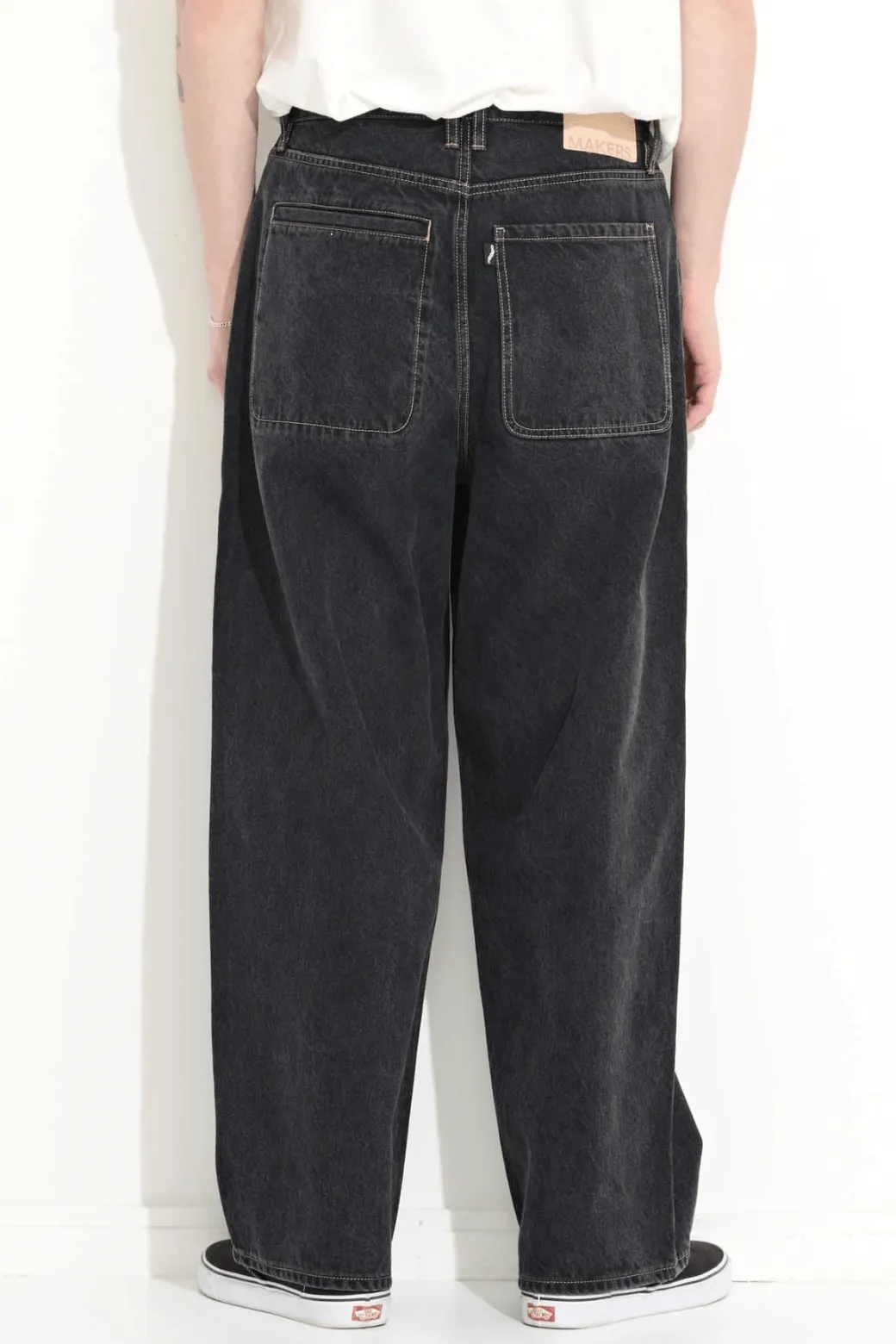 MISFIT BAGGY JEAN - BLACK PEPPER