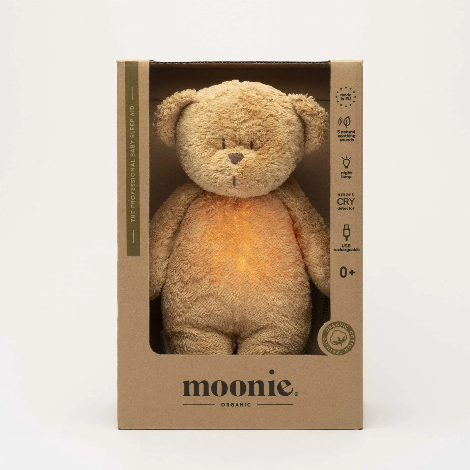 Moonie Humming Organic Bear Night Light Original