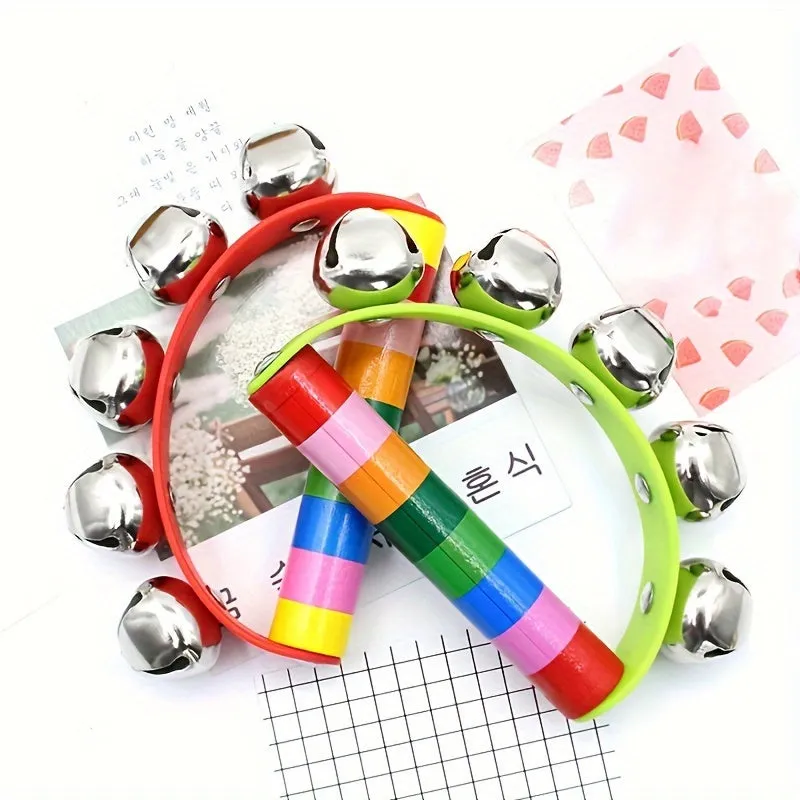 Musical Hand Shake Bell Set for Festive Christmas Parties