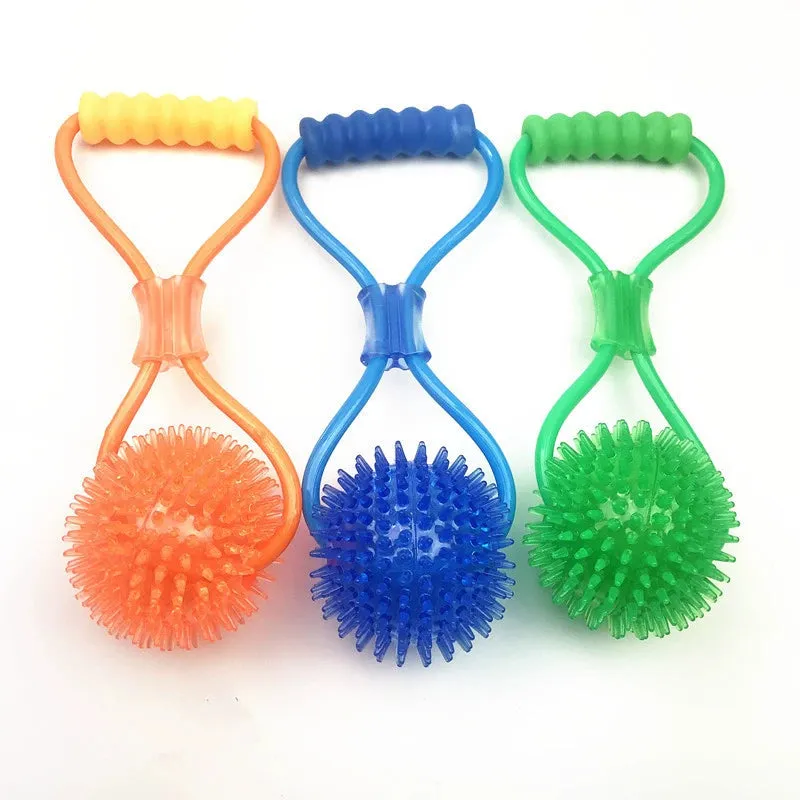 New New Arrival Pet Toy Interactive Acanthosphere with Elastic Rope Ball Molar Dog Toy Training Pet Supplies