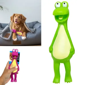Rubber Frog Squeeze Squeaky Toy Pet Dog Puppy Durable Shrilling Chew Toy Funny