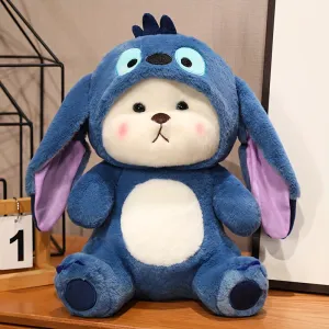 Stitch Hoodie Teddy Bear Plush Toy - 25cm & 45cm