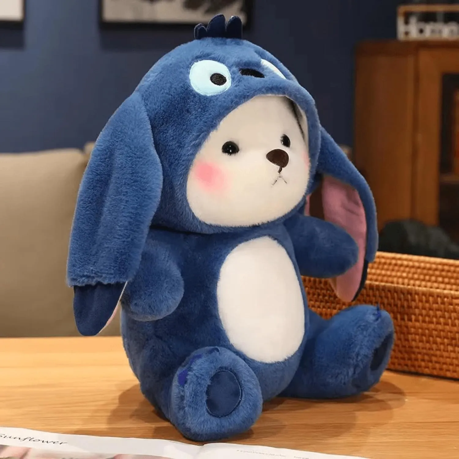 Stitch Hoodie Teddy Bear Plush Toy - 25cm & 45cm