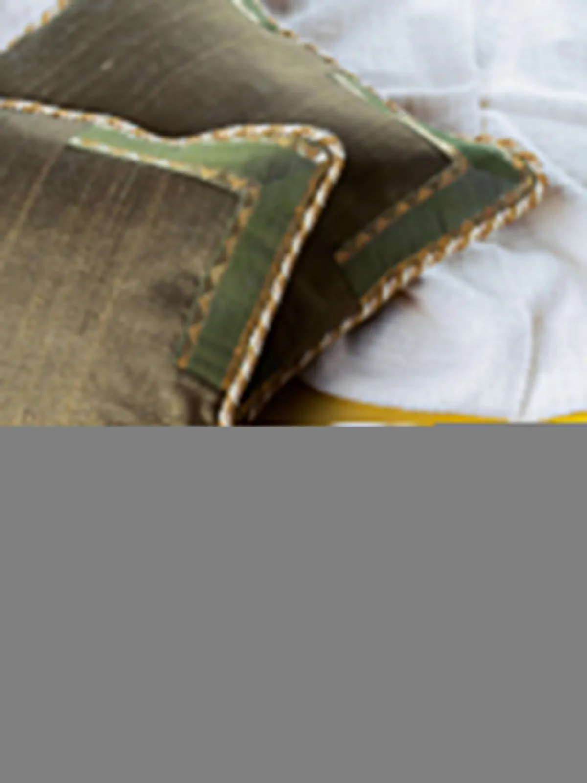 Zareena Handwoven Cushions Green